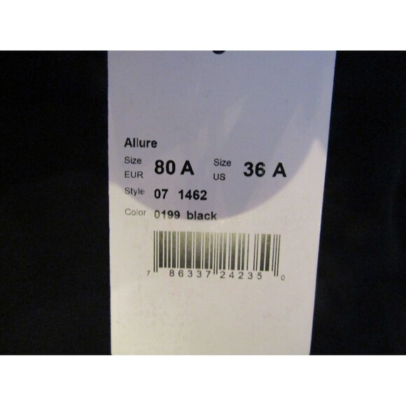 Hanro Allure Black Built In Bra Camisole Adjustable Straps Retail $135 NWT 36A - Picture 7 of 7